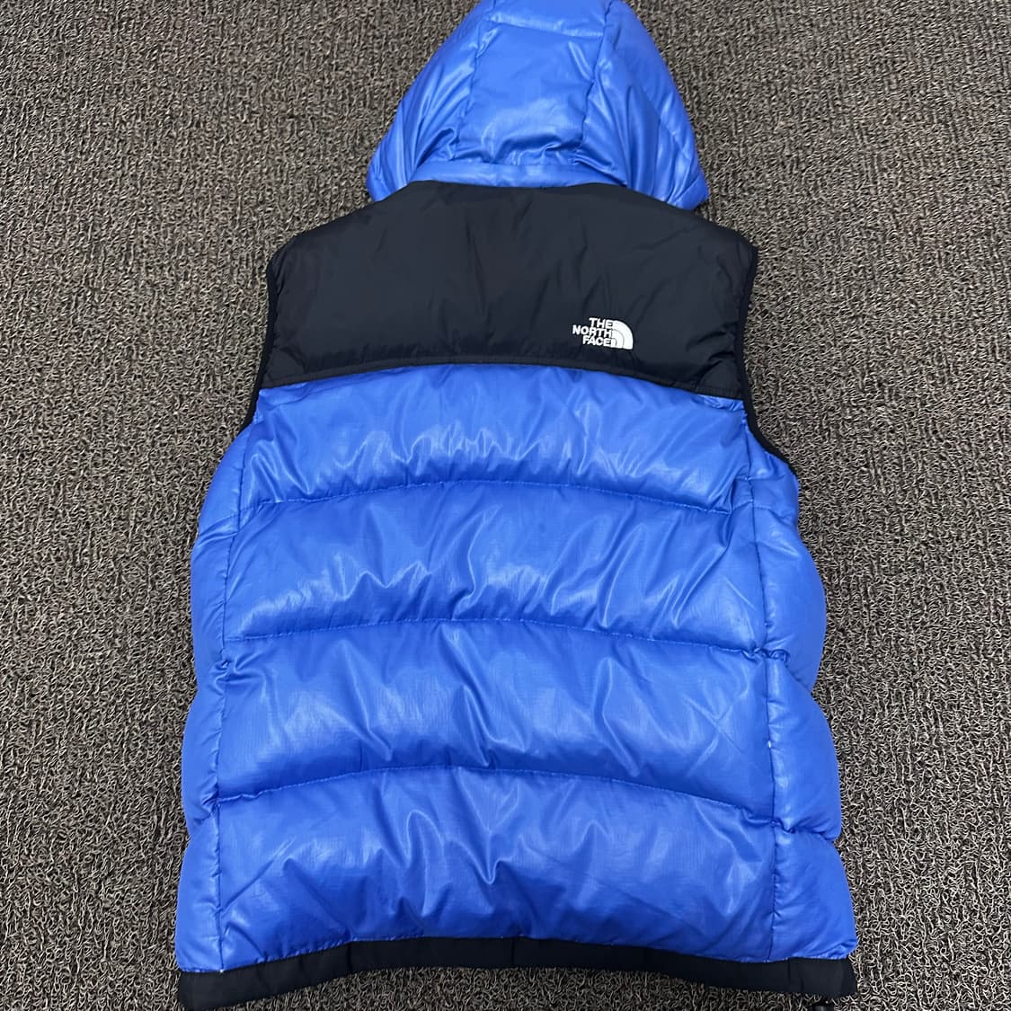노스페이스 써밋 850 블루 덕다운 패딩조끼 L 상품이미지4