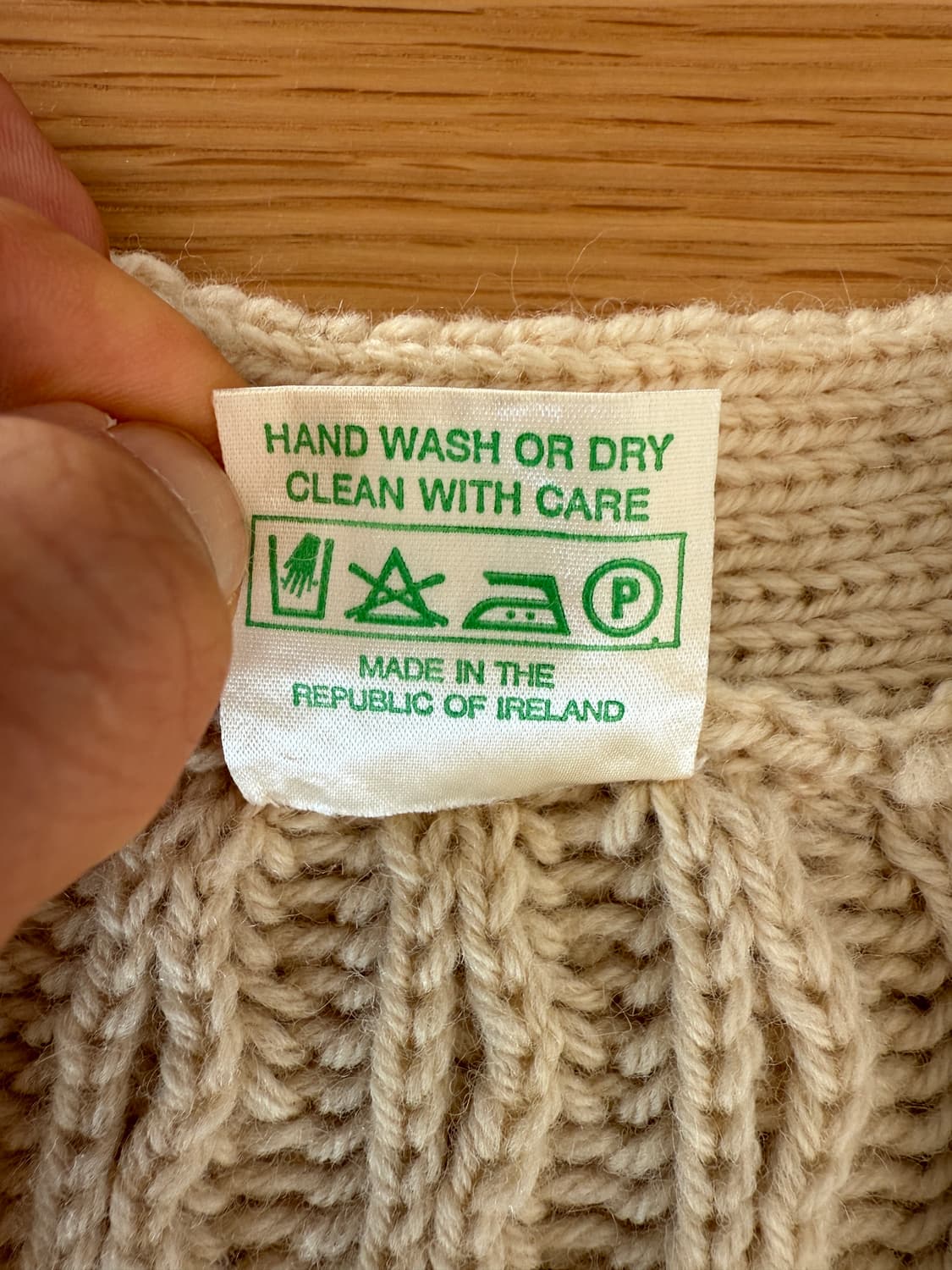 MADE IN IRELAND 헤비울 가디건(울마크) 상품이미지7