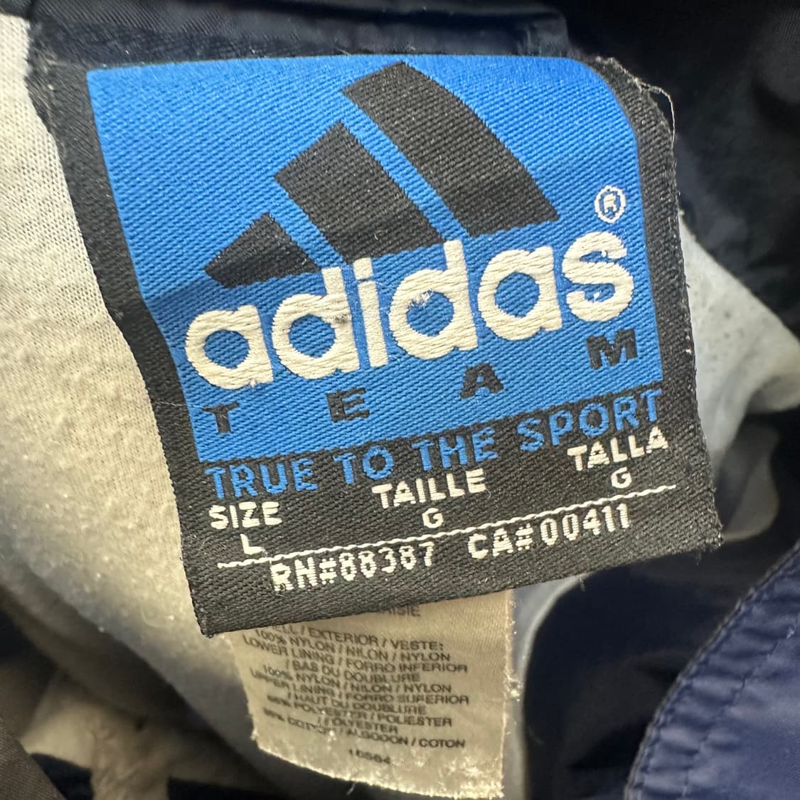 아디다스 90s 하이트 필드하키 네이비바람막이 L 상품이미지3