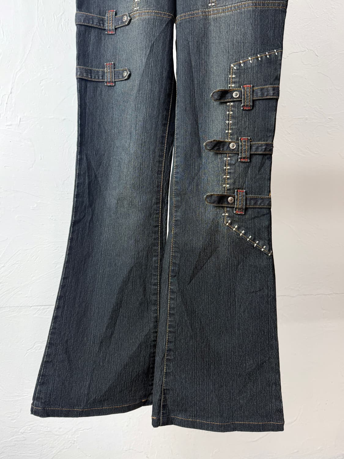 JPN 본디지 스티치 데님 팬츠 상품이미지4