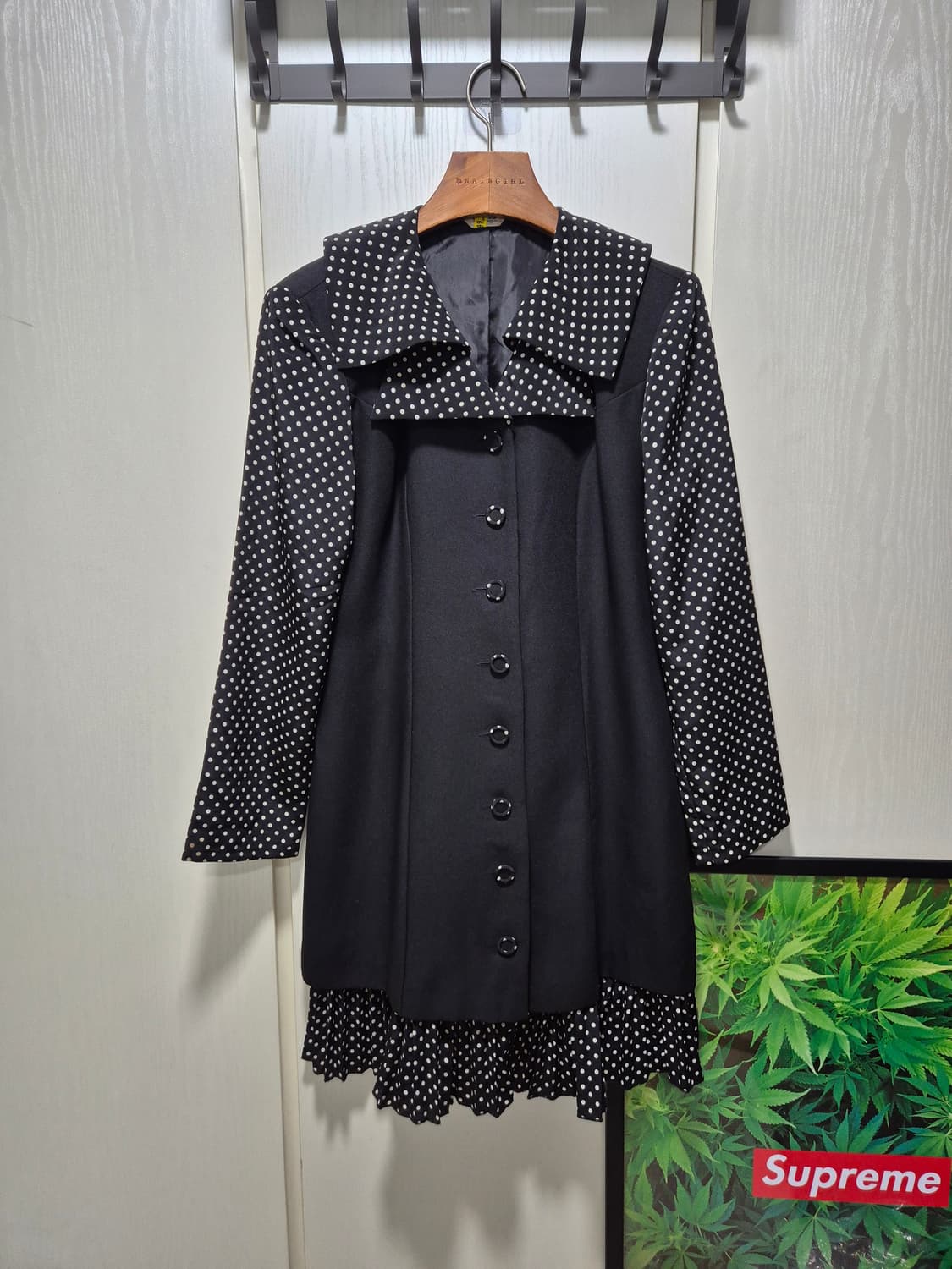 (타임세일)JPN 아나키걸 도트 블랙 원피스 상품이미지1