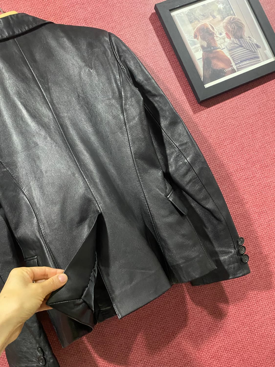 O'2nd 블랙 가죽 자켓4 상품이미지8