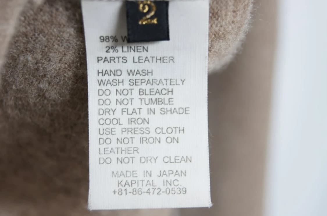 Kapital 캐피탈 헨리넥 가죽패치 니트 스웨터 상품이미지9