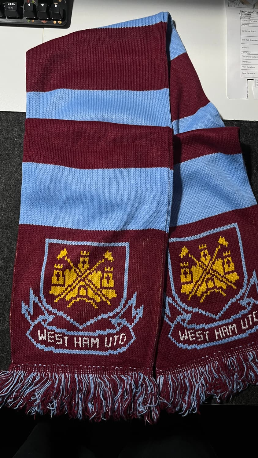 WEST HAM UTD' VTG Football Scarf 상품이미지1