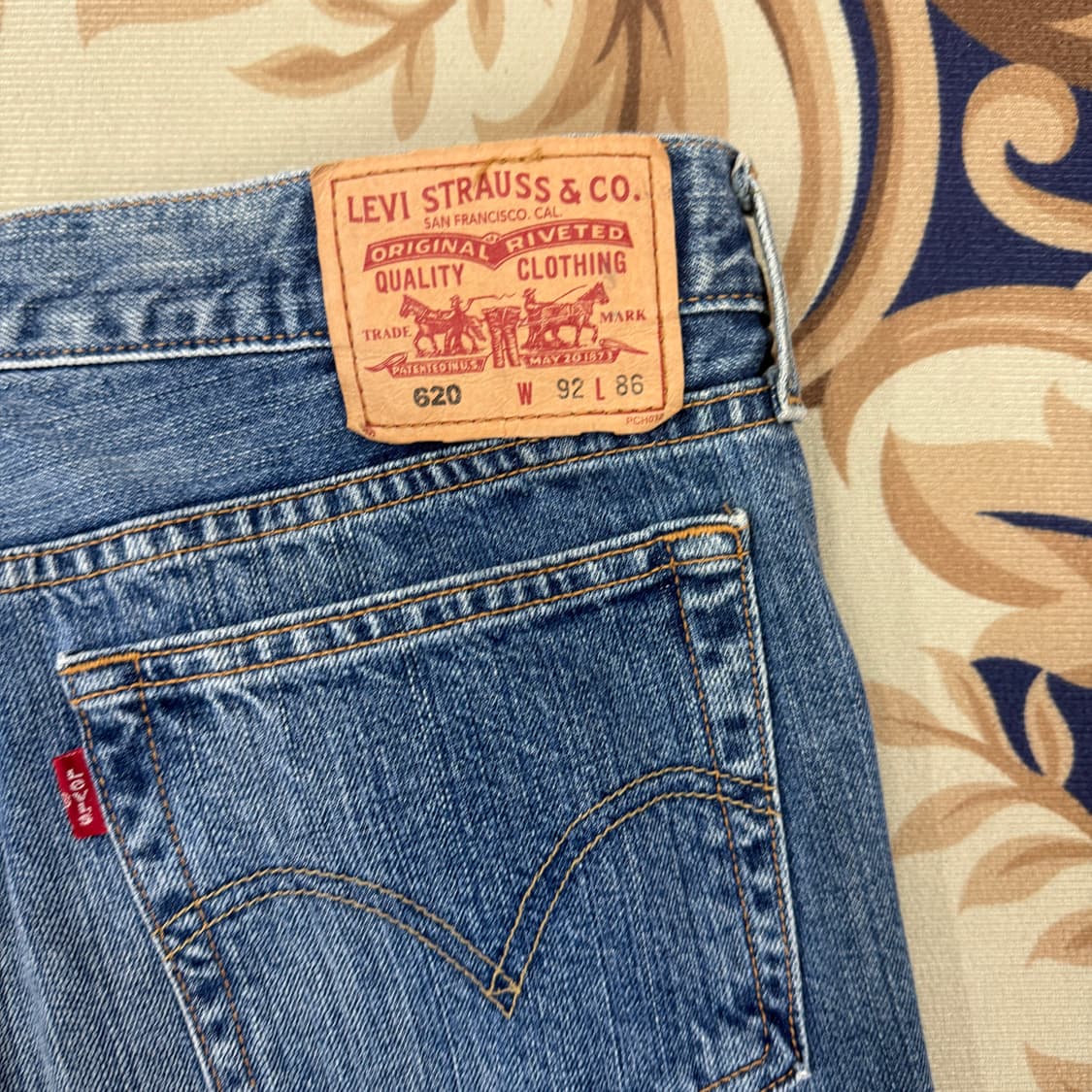 (36)00s 리바이스 Levis 620 워싱 데님팬츠 상품이미지2