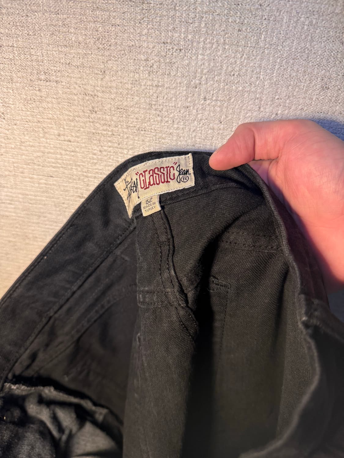 32 스투시 classic OL 블랙 데님 상품이미지2