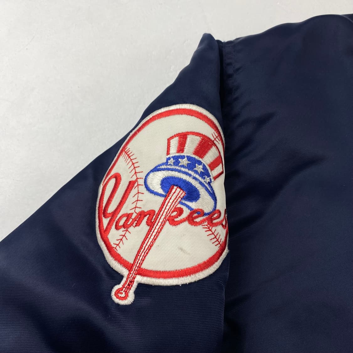 마제스틱 MLB 뉴욕 양키스 자수 빅로고 네이비 바시티 점퍼 (103) 상품이미지6