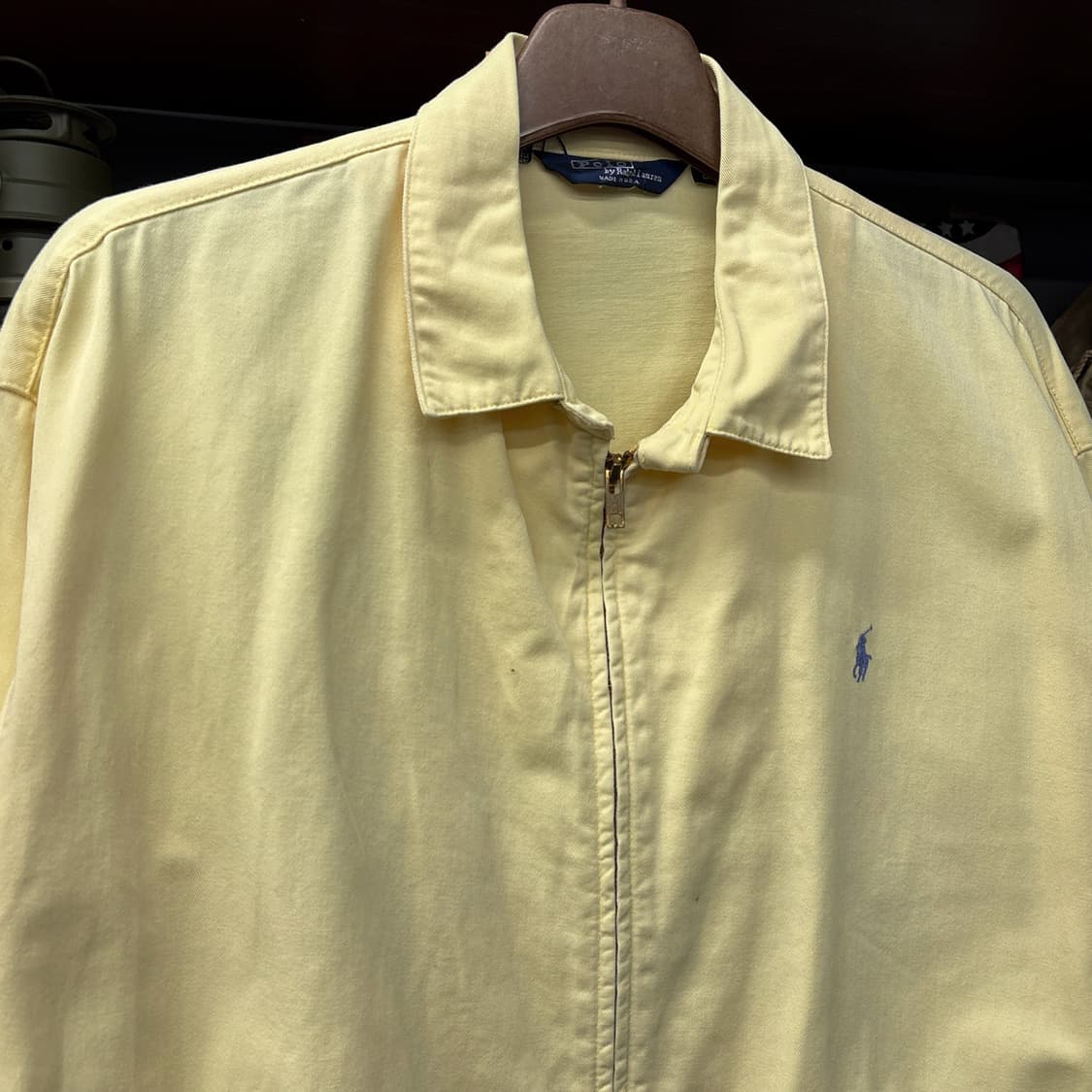 80s 폴로 랄프로렌 파스텔톤 코튼 스윙자켓 미국생산 올드YKK N686 상품이미지3