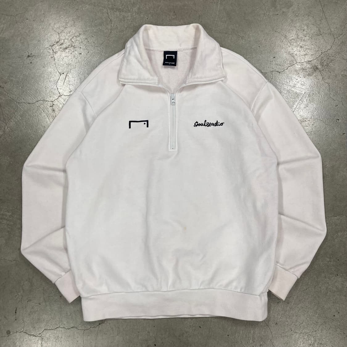 골 스튜디오 빅로고 하프 집업 맨투맨 상품이미지1