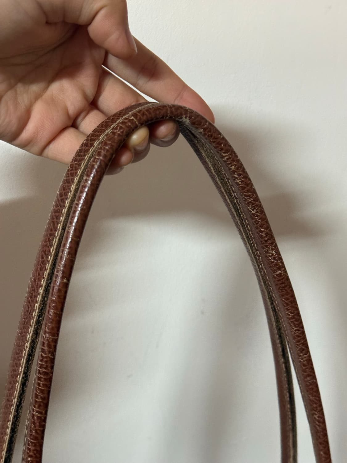 💚롱샴 올리브 카키브라운 숄더백 M 상품이미지8