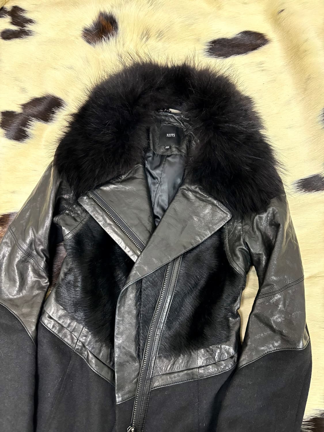 Calf Hair Trimming SheepSkin Leather Coa 상품이미지8