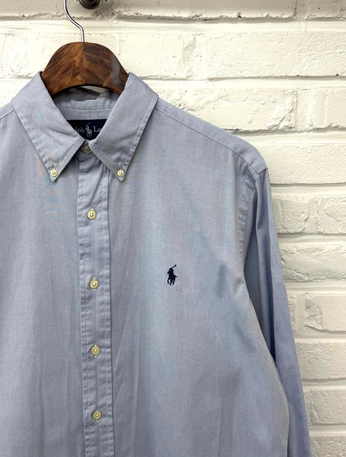 폴로 블루 클래식핏 셔츠 (M~L) 상품이미지2