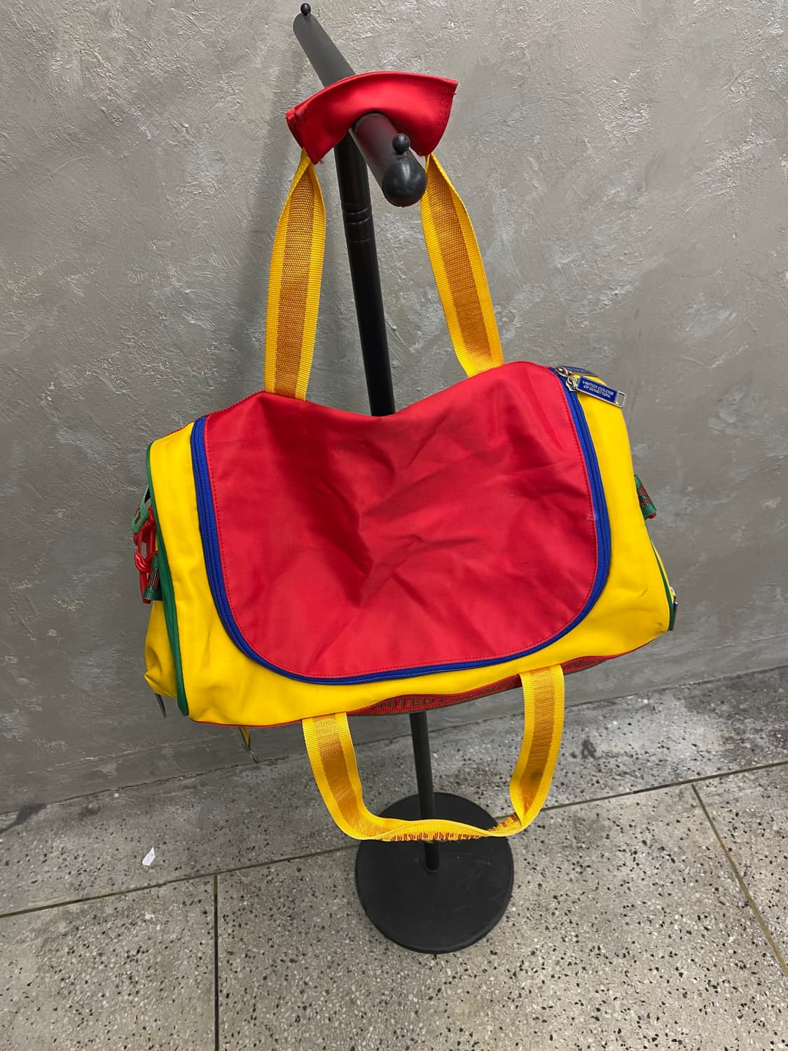 [44*30*26] 90s BENETTON 베네통 멀티컬러 더플백 상품이미지4