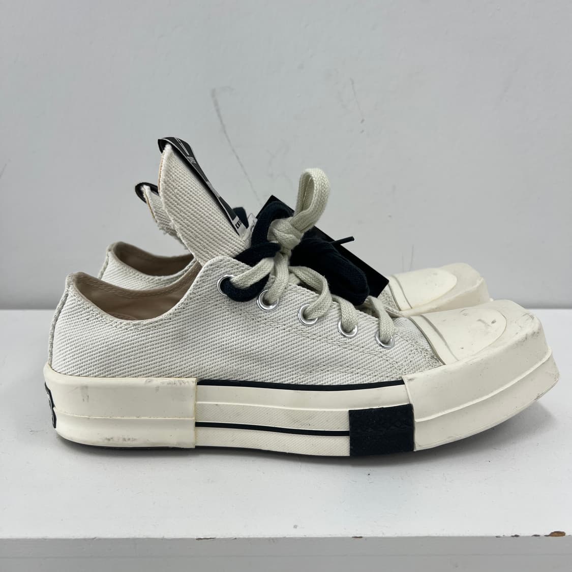 컨버스 x 릭오웬스 다크쉐도우 터보다크 척 70 로우 38 상품이미지4