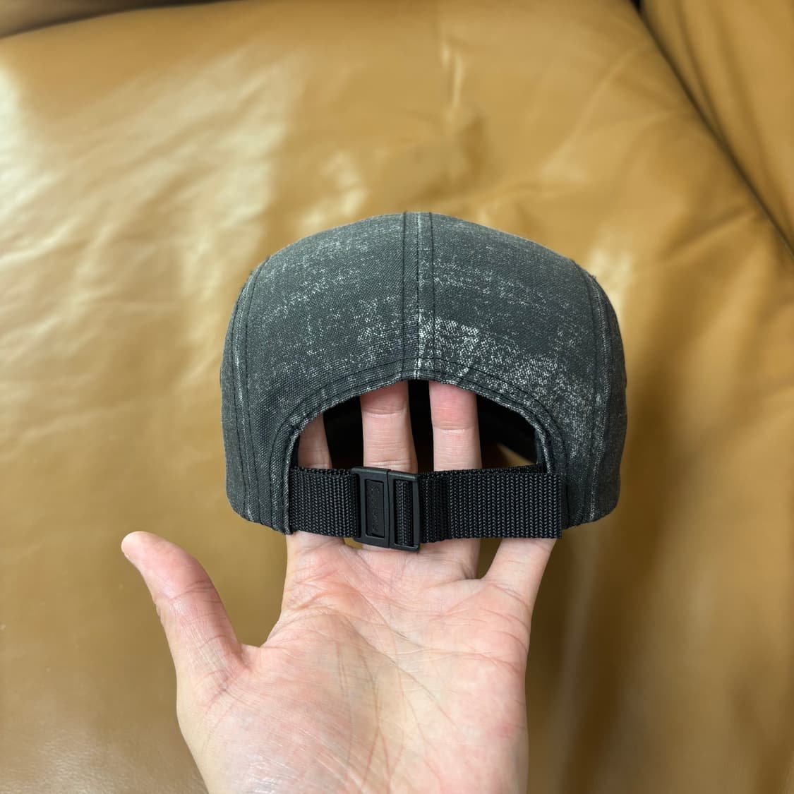 Supreme 슈프림 워시드 코듀라 블랙 캠프캡 모자 (Black) 상품이미지7