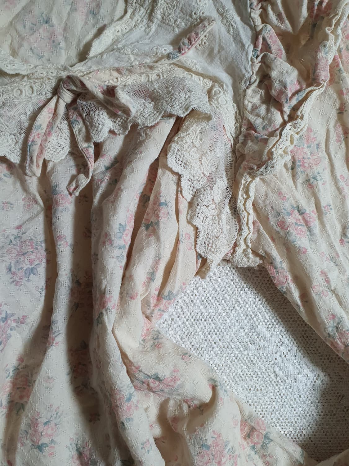 [모리걸] 플라워 레이스 셔츠 상품이미지6