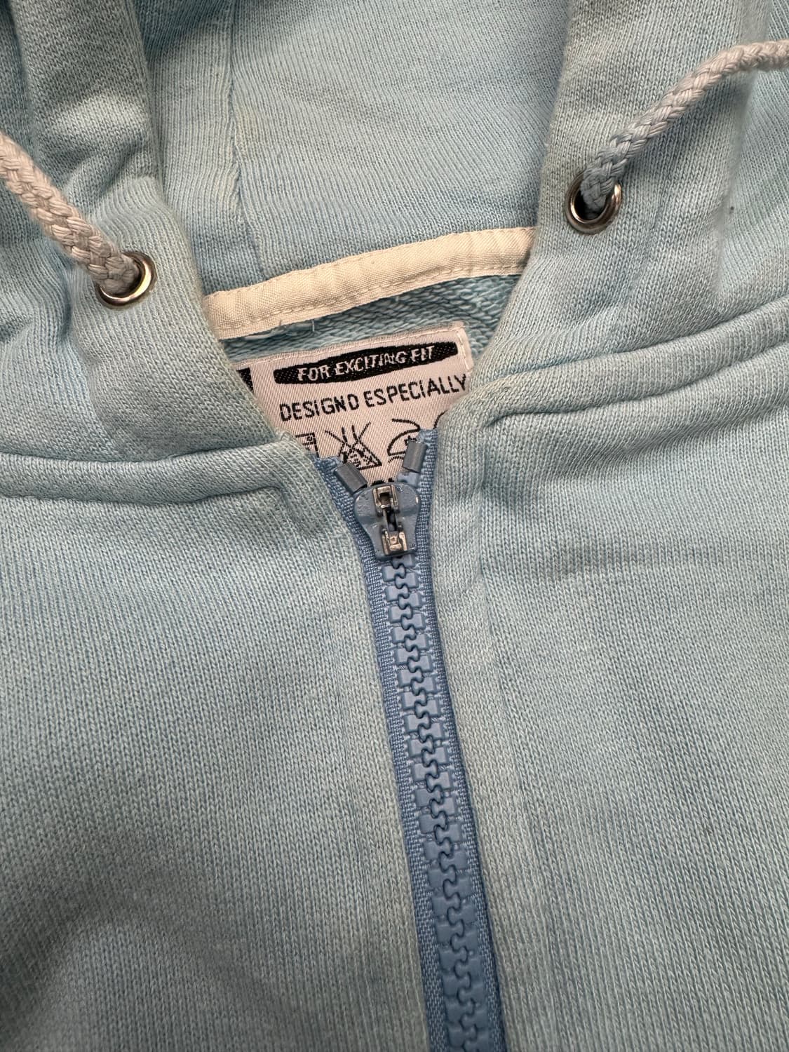 L)RUF2 빈티지 로고 포인트 후드집업(지퍼/오염) 상품이미지4