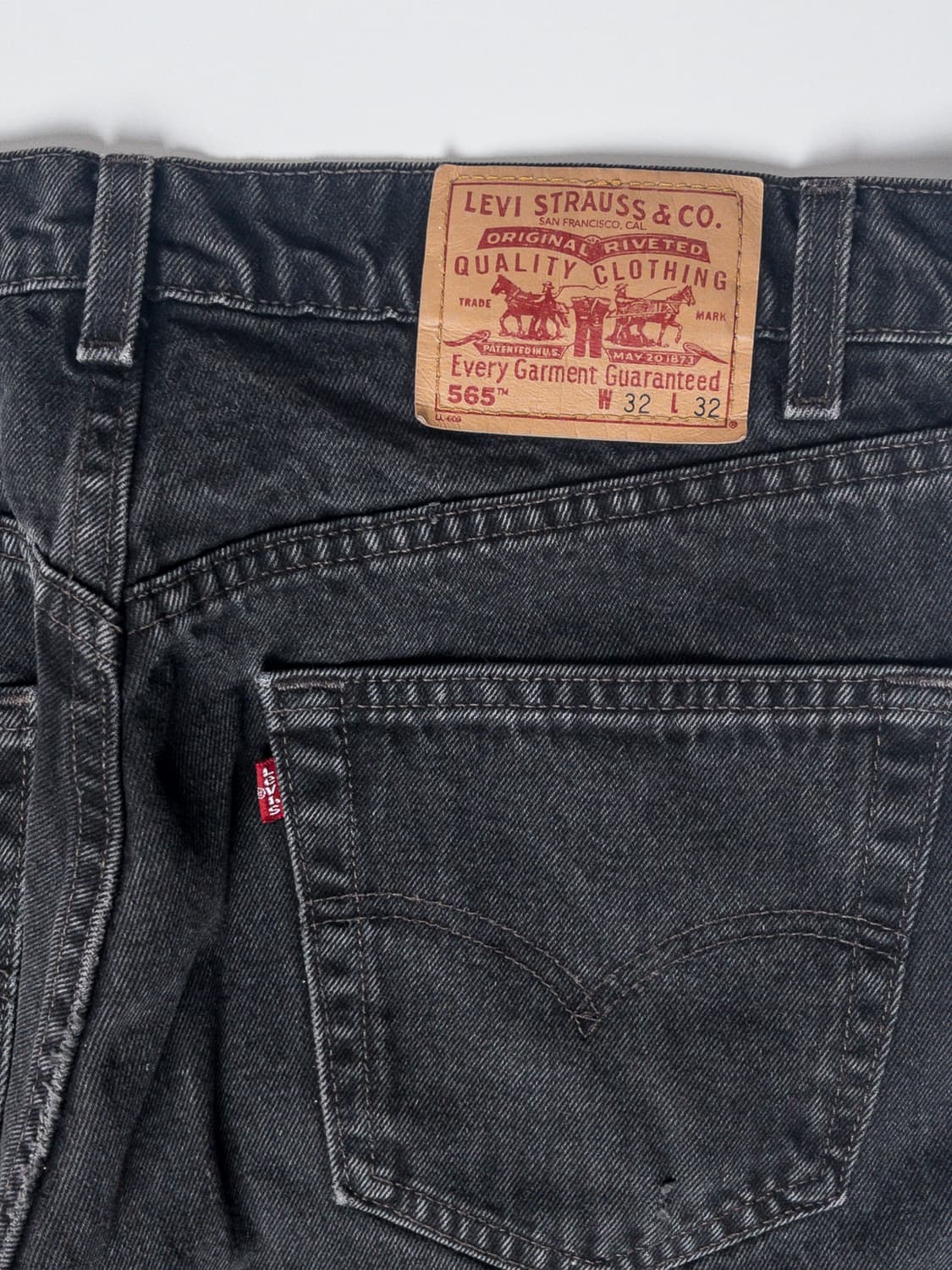 90's 미제 리바이스 565 루즈 핏 와이드 레그 32x32  상품이미지5