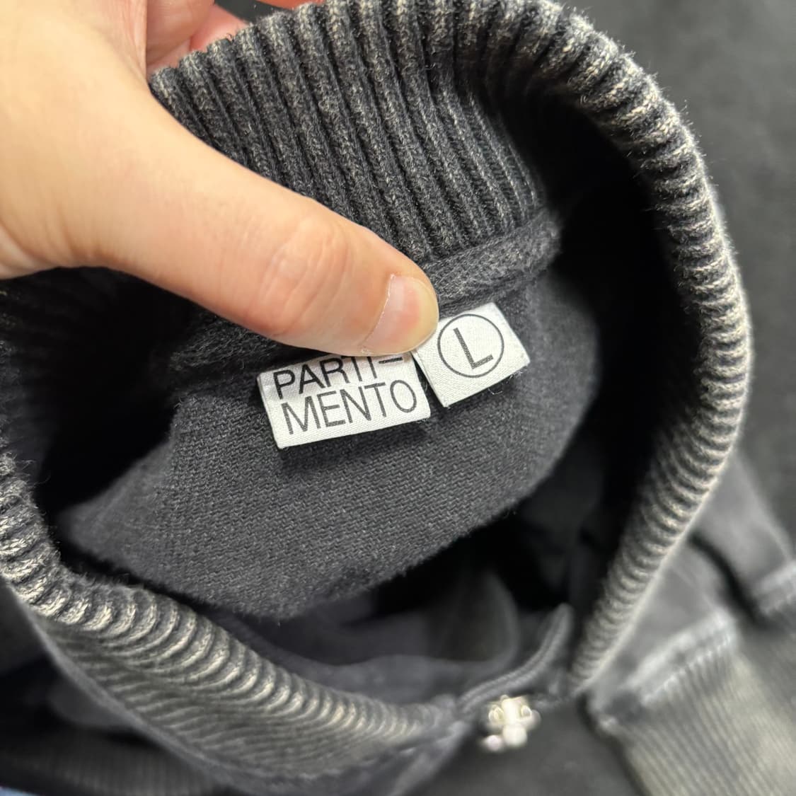 L 파르티멘토 흑청 데님 MA1 항공점퍼 블루종 상품이미지4