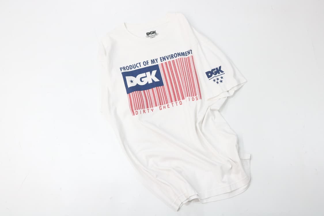 DGK 디지케이 성조기 바코드 그래픽 반팔 티셔츠 (L) 상품이미지2