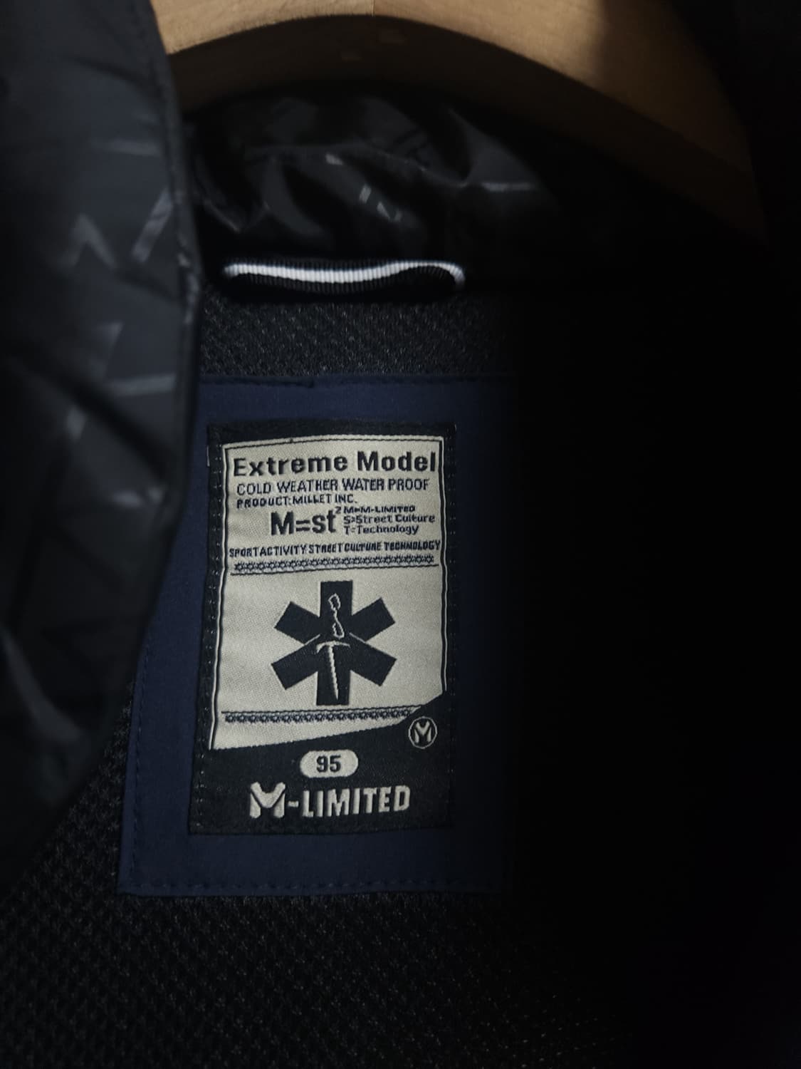 밀레 거위털 숏패딩, M 상품이미지3