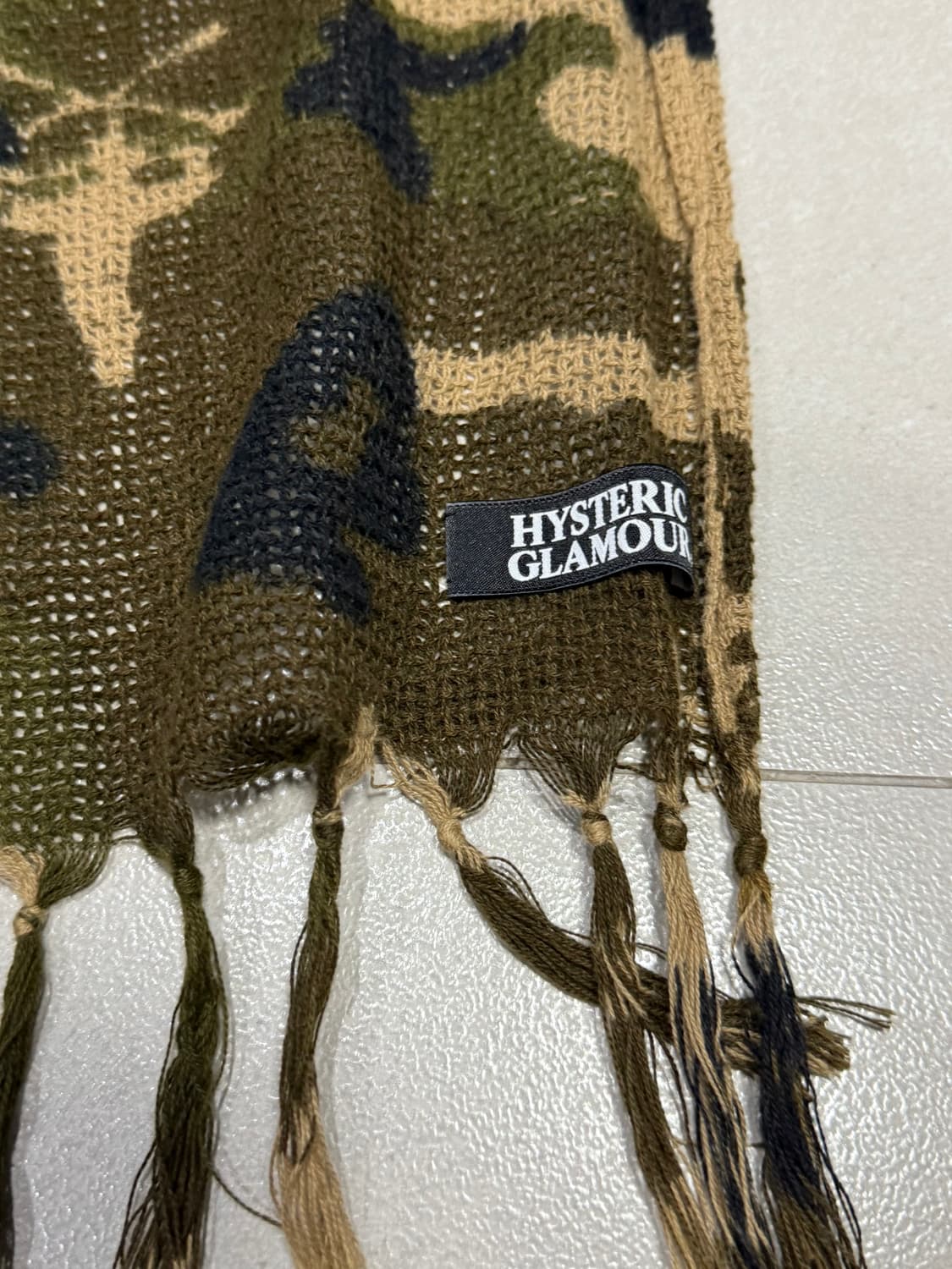 히스테릭 글래머 히스걸 카모 패턴 머플러 스카프 목도리 상품이미지3