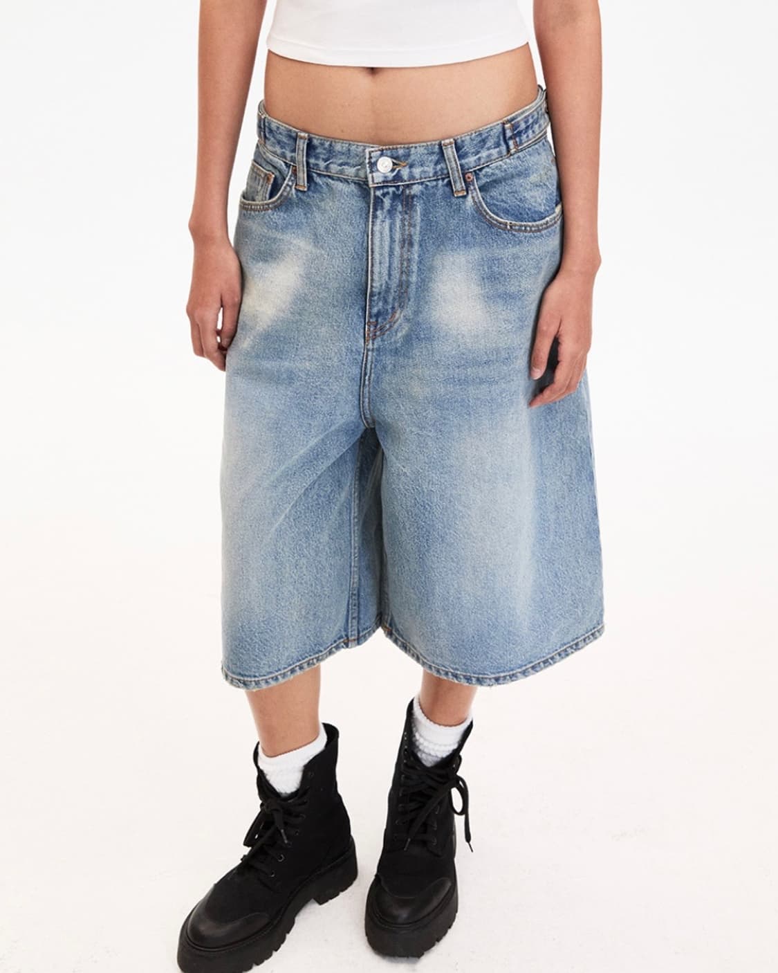 mmmjeans 버뮤다 와이드 데님 상품이미지3