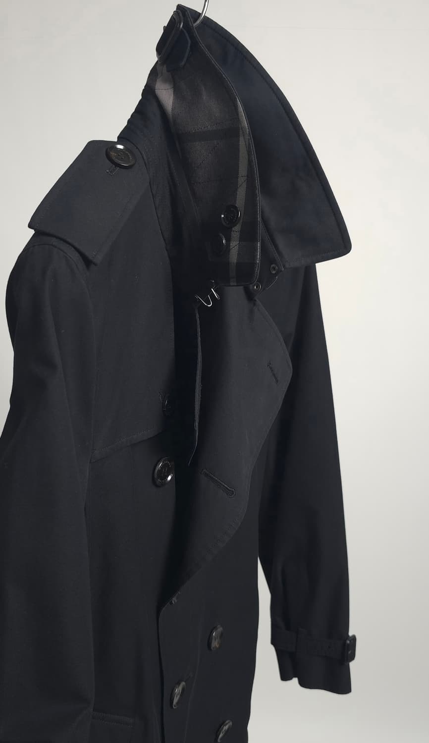 버버리 정품 PRORSUM 영국생산 블랙 트렌치코트 클래식 아카이브 10 상품이미지4