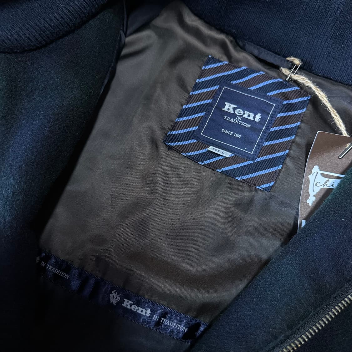 켄트 인 트래디션 블랙와치 울 블랜드 해링턴 자켓 L 상품이미지5