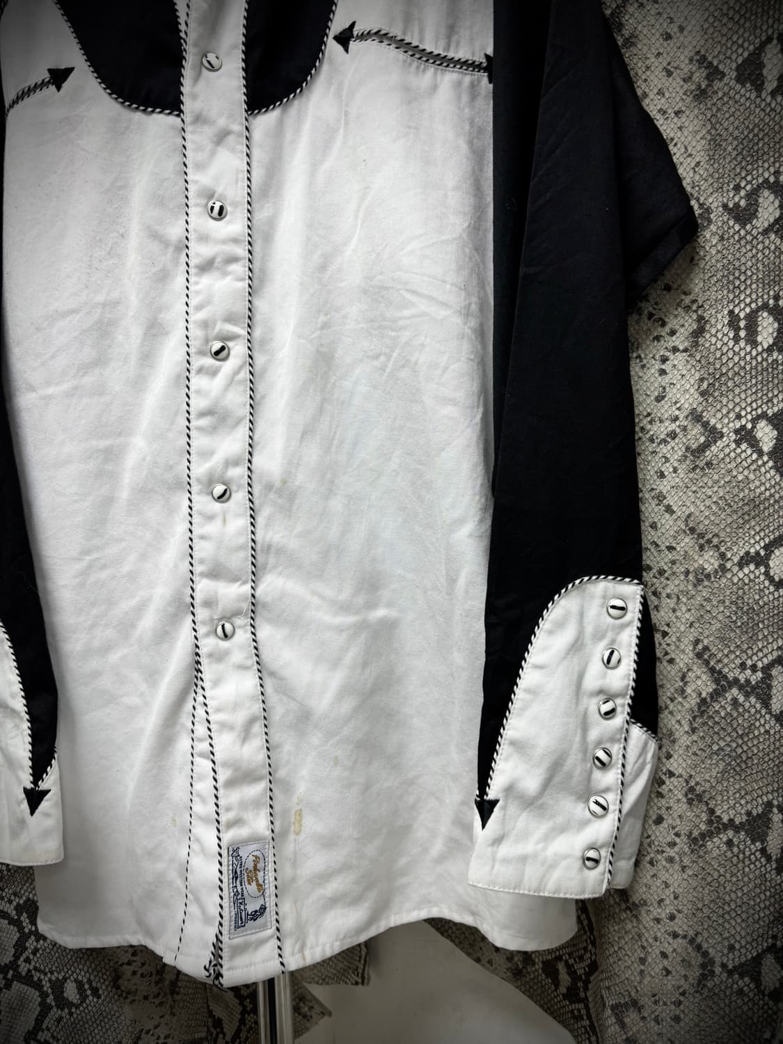 [Western]Black&White Western Over-Fit Sh 상품이미지8