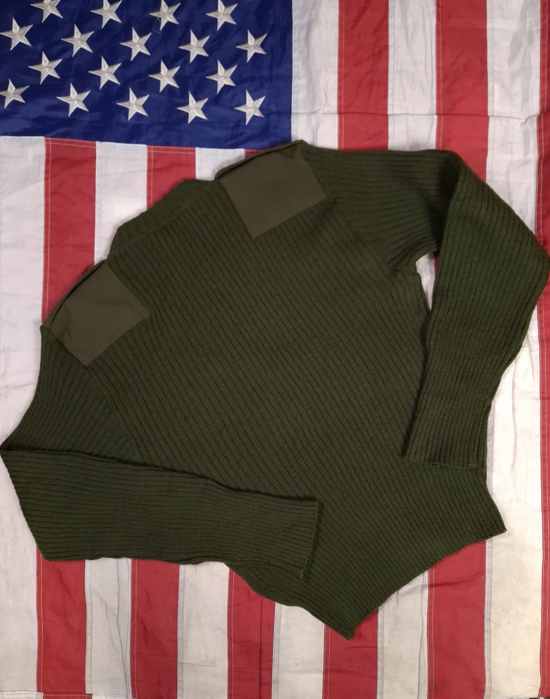 새제품 미군 지급용 울 코만도 스웨터 상품이미지6