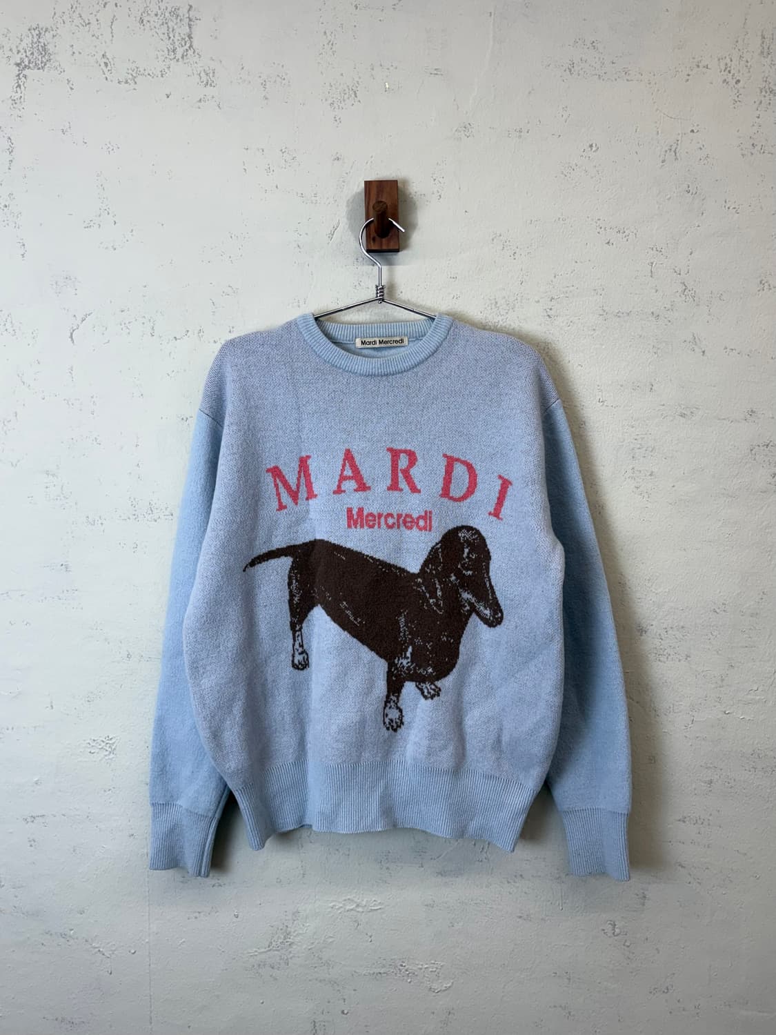 마르디메크르디 캐시미어 혼방 닥스훈트 니트 상품이미지1
