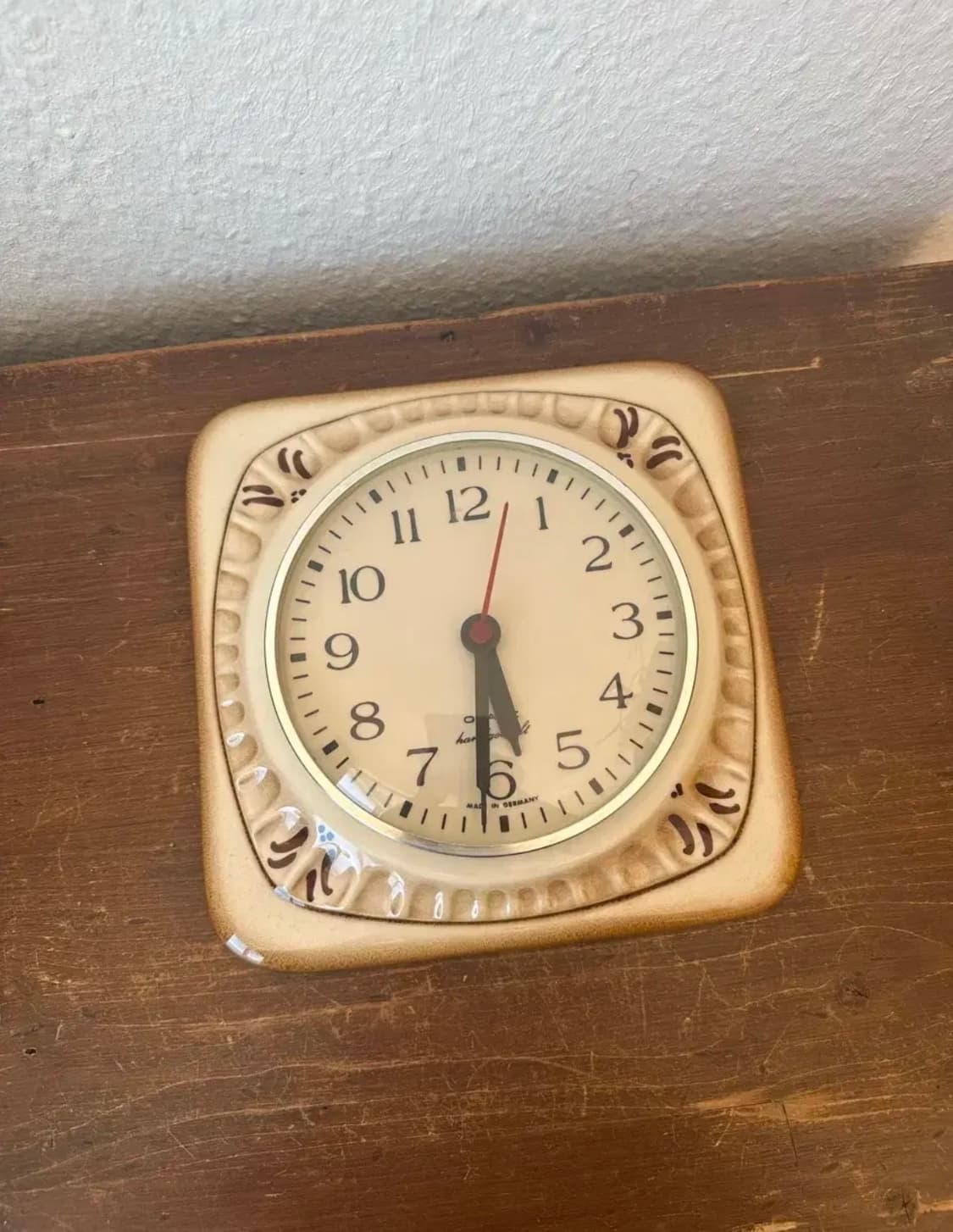독일)빈티지 세라믹 베이지벽시계 상품이미지4
