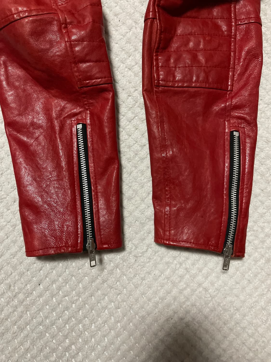 [46] 206옴므 웨스턴 무드 쉽스킨 양가죽 절개 레더 자켓 상품이미지8