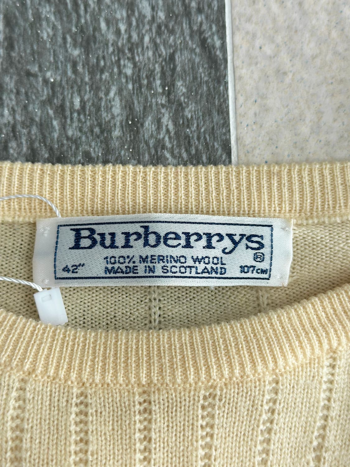 버버리 90s 빅로고 메리노울 니트  상품이미지7