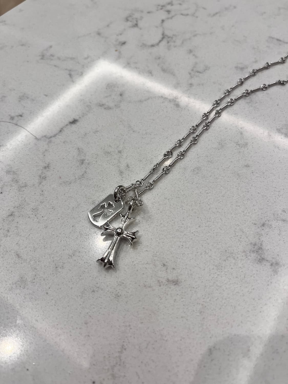 크롬하츠 스타일 십자가 목걸이 상품이미지2