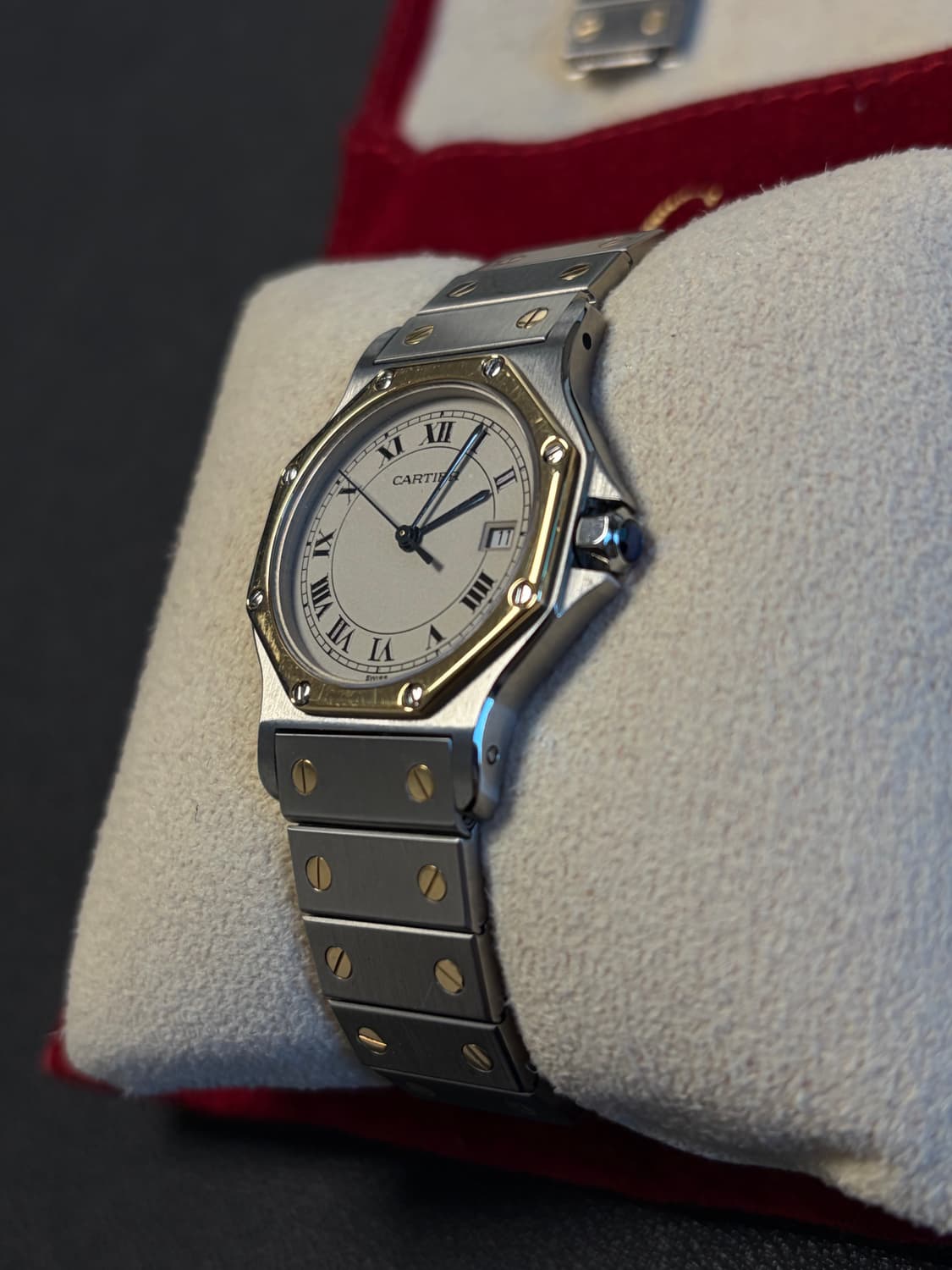 [정품] 까르띠에 산토스 옥타곤 18K 콤비 LM 라지사이즈 남성용 상품이미지2