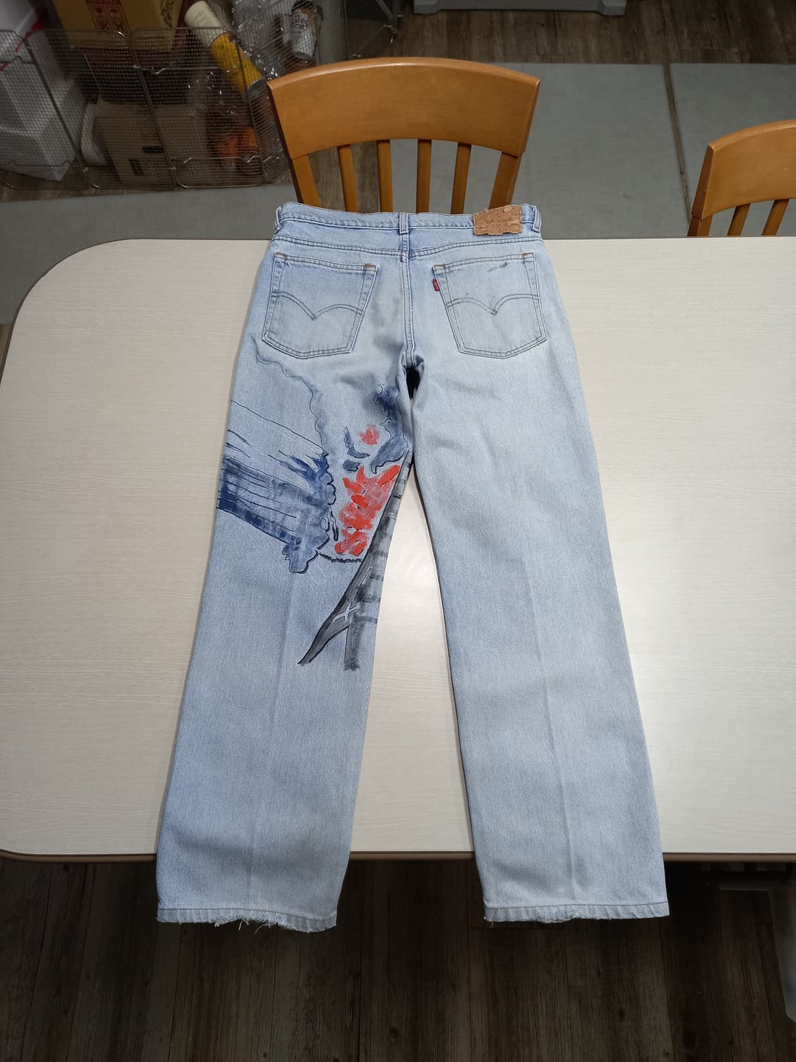 33 93's 리바이스515-0217 일자진 연청 커스텀 33-438 상품이미지2