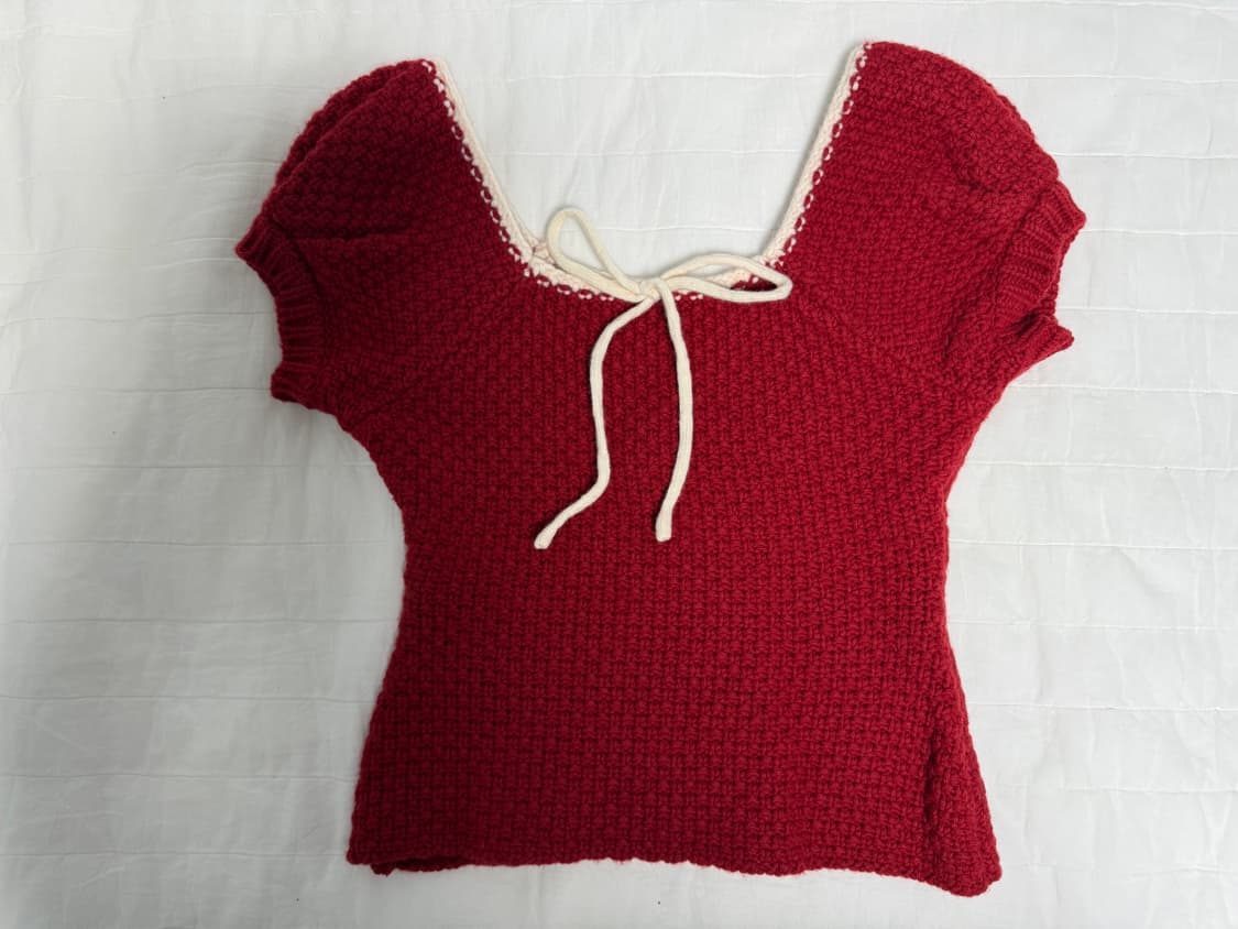 시눈 PUFF HALF KNIT TOP 상품이미지1