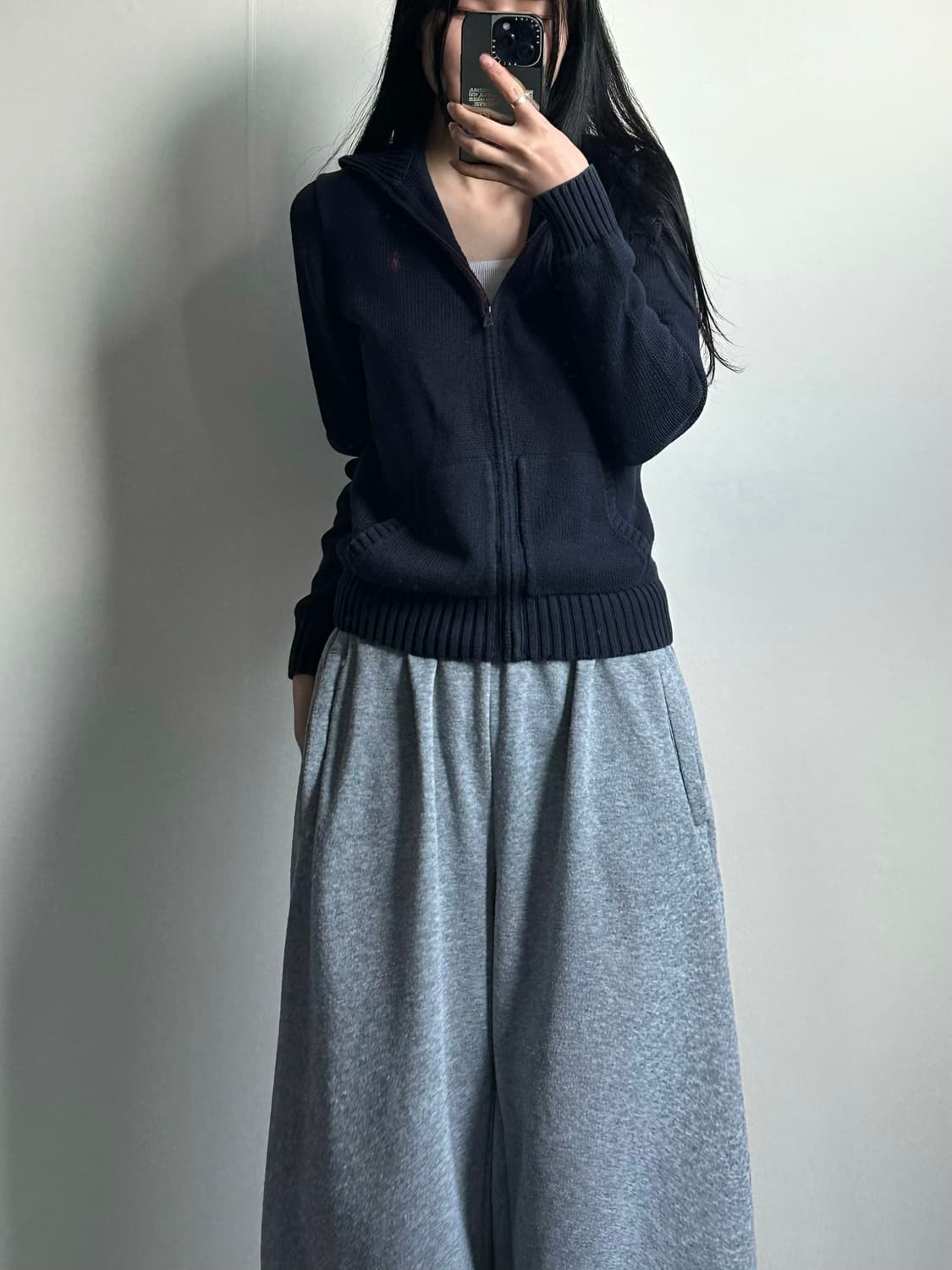 폴로 랄프로렌 신형 네이비 니트 집업 상품이미지1