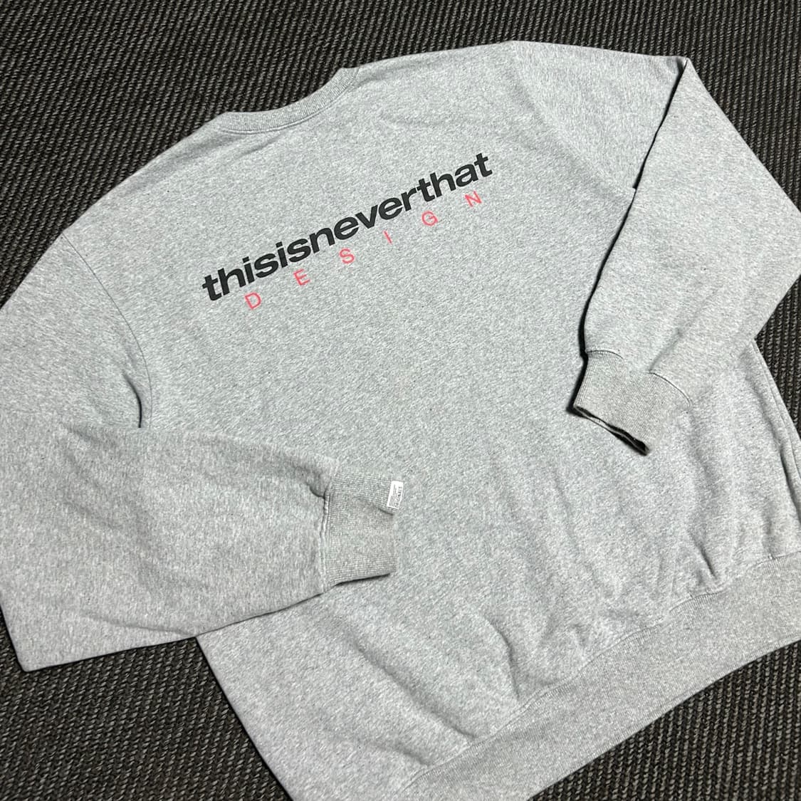 [XL] Thisisneverthat 디스이즈네버댓 기모 그레이 맨투맨 상품이미지3