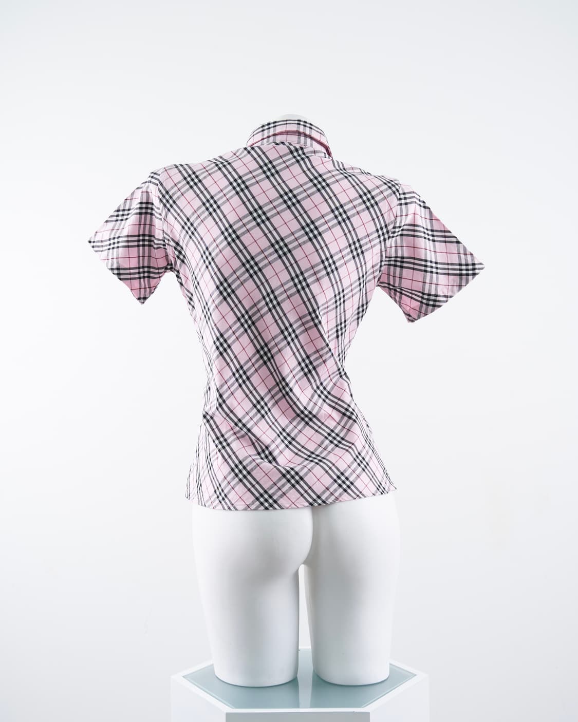 Burberry 런던라벨 노바체크 핑크 반팔셔츠 상품이미지2