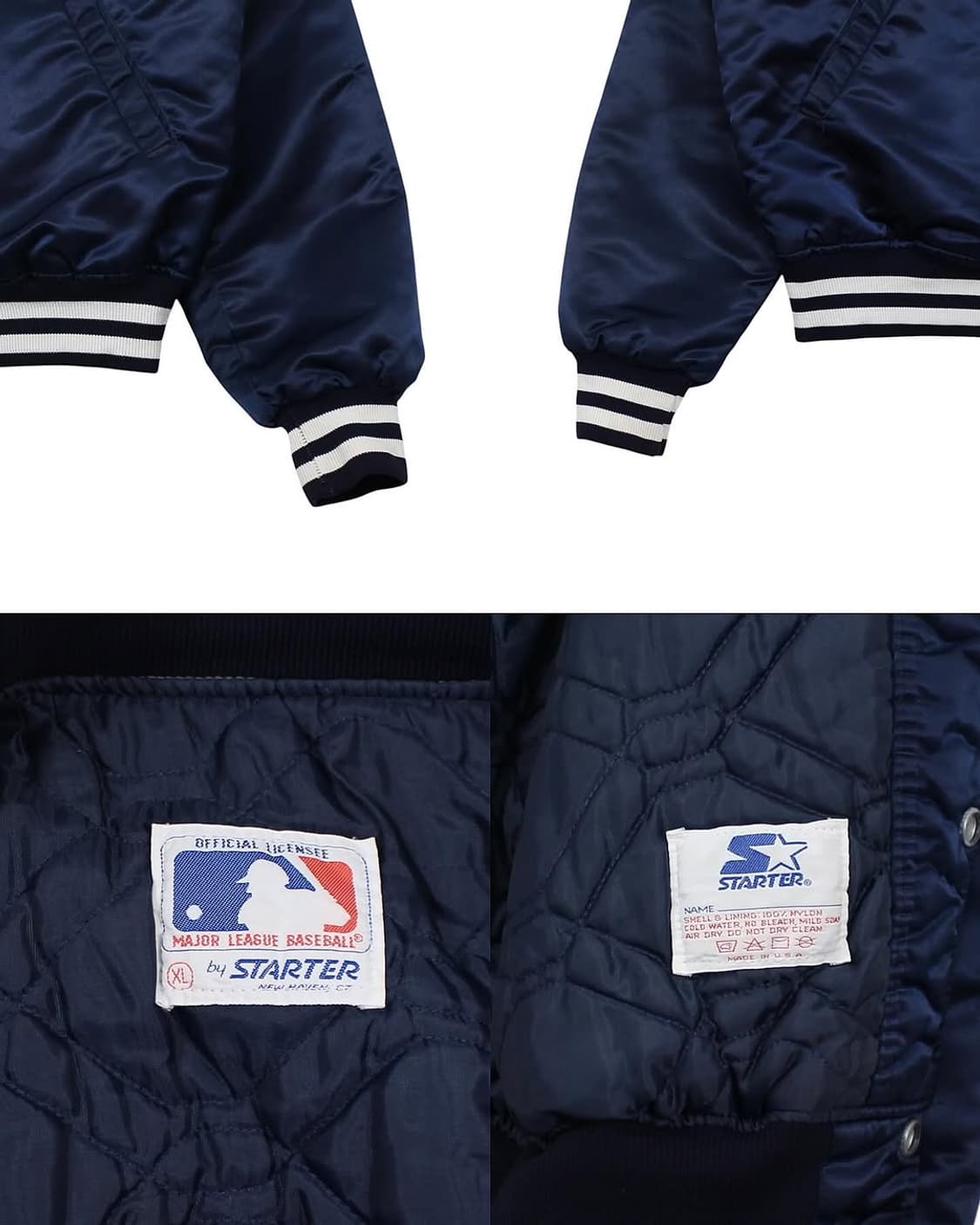 1980s USA 스타터 나일론 사틴 자켓 뉴욕양키스 빈티지 미국제 상품이미지5