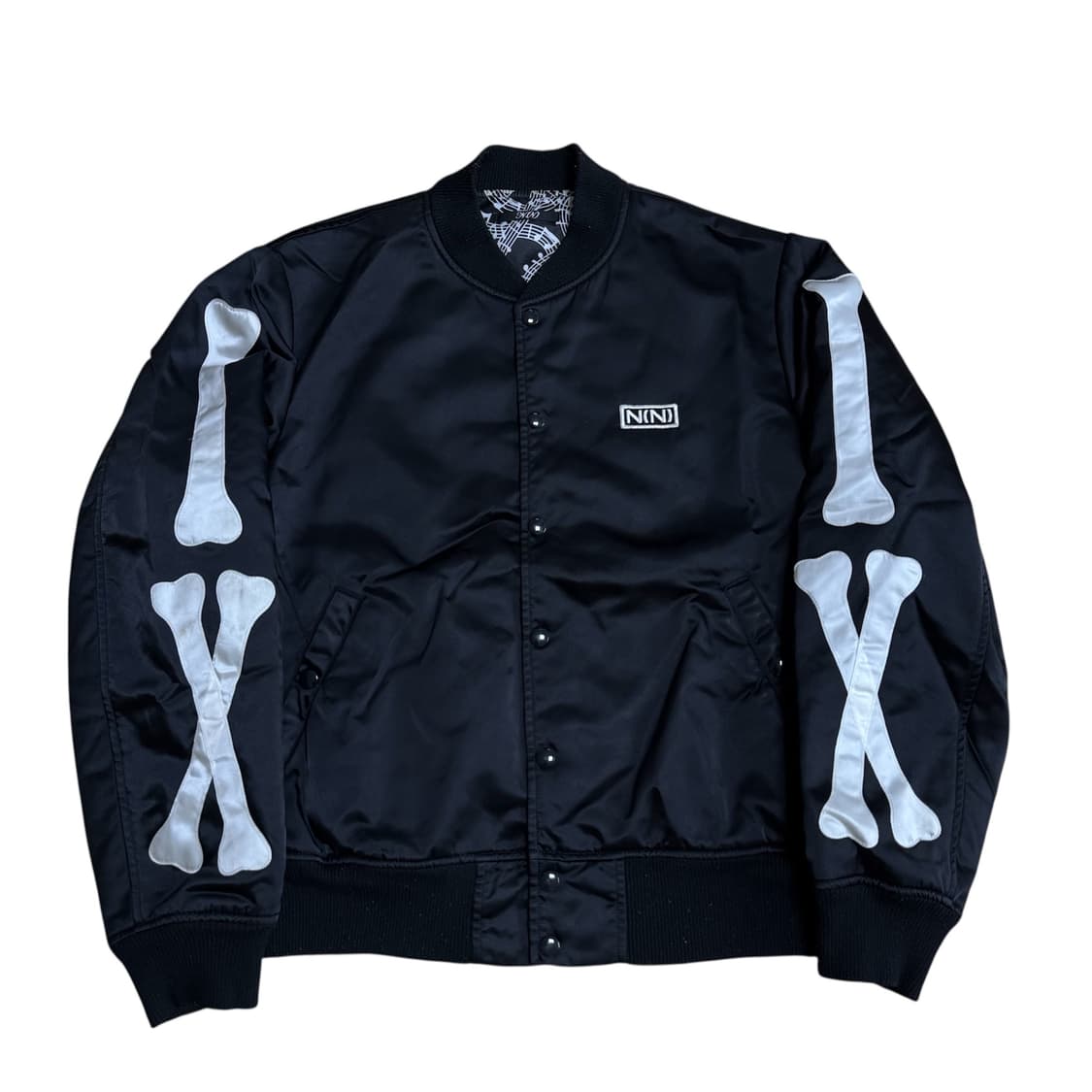 넘버나인 본 배색 블루종 자켓 상품이미지2