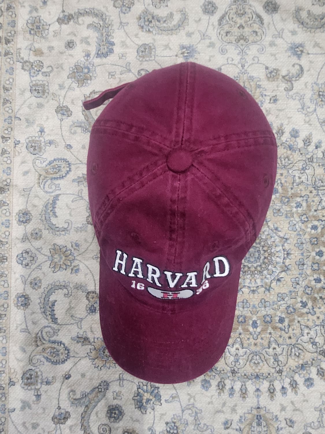 HARVARD 하버드 버건디 볼캡 모자 상품이미지2