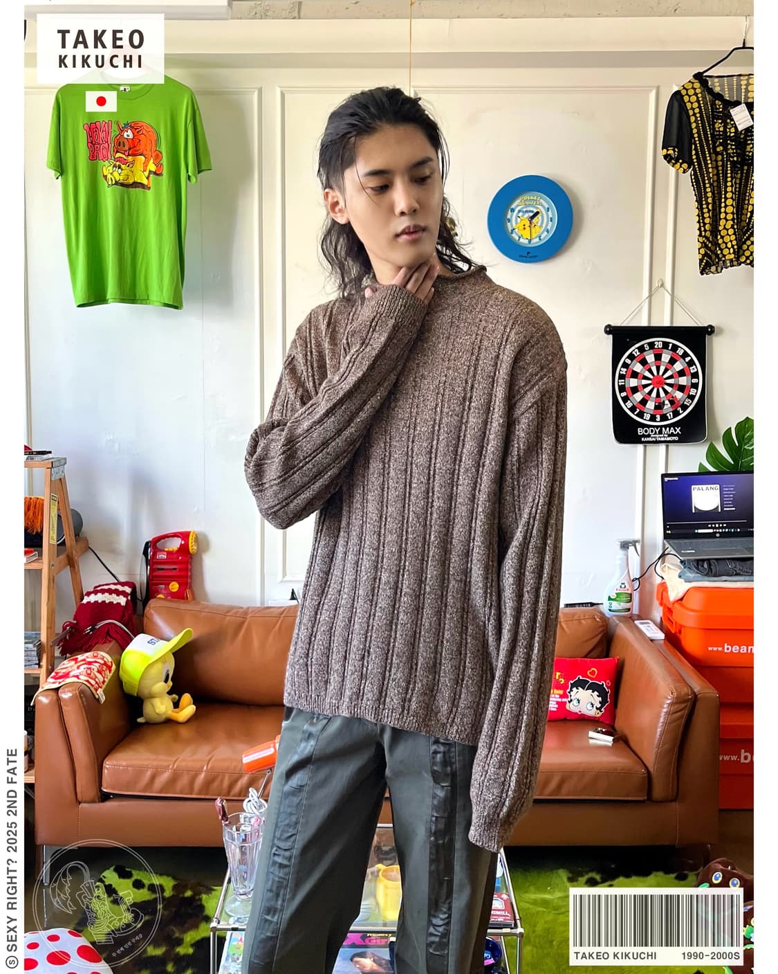 90-00s TAKEO KIKUCHI Daily Wool Knit 상품이미지1