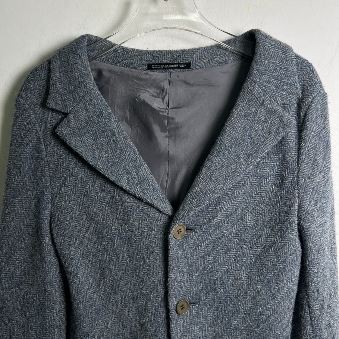 요지 야마모토 Noir 헤링본 울 셋업  상품이미지2