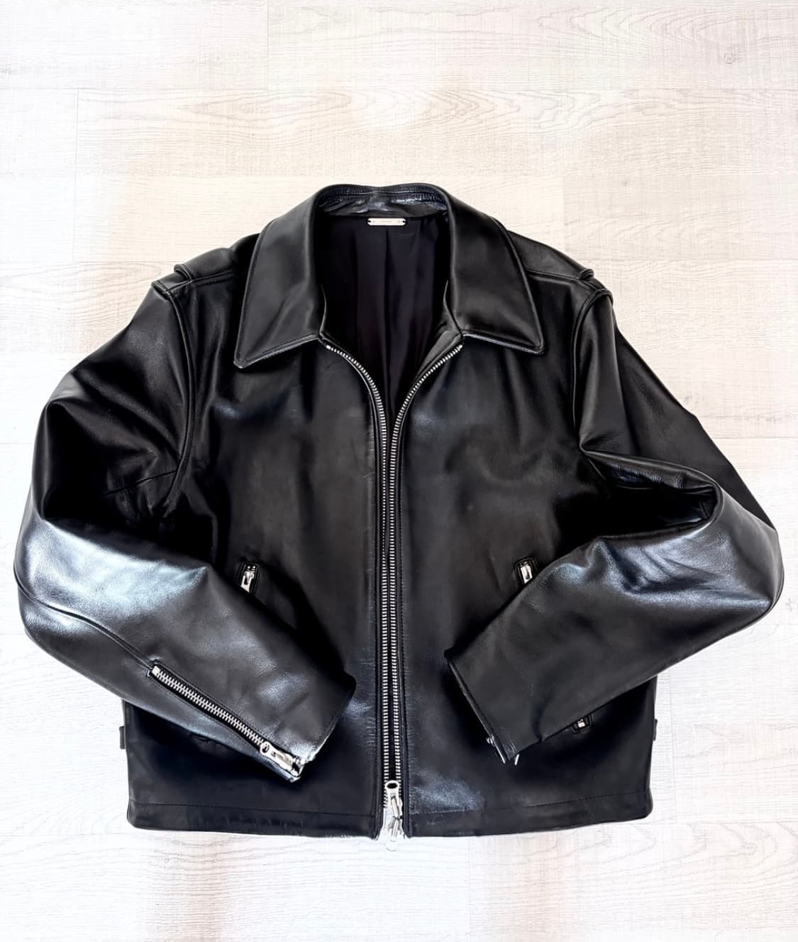 토니웩 카프레더 가죽자켓(주우재 착용) L사이즈 판매합니다 상품이미지2