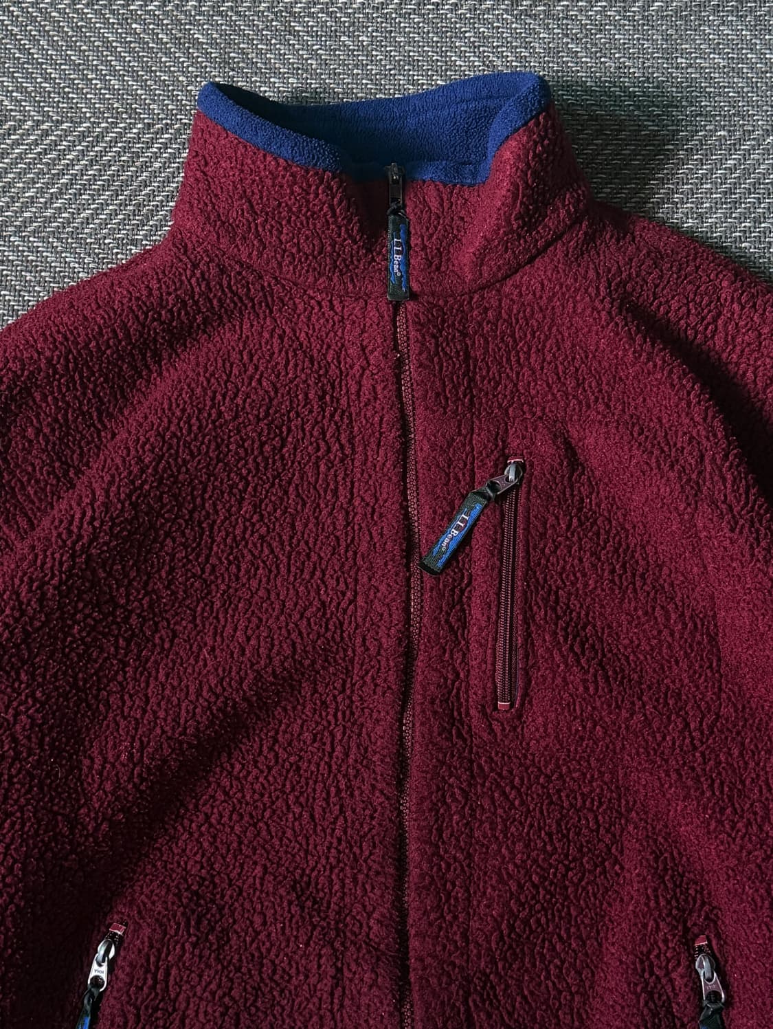 90s USA 엘엘빈 딥파일 플리스 집업 자켓 (105-110) 상품이미지2