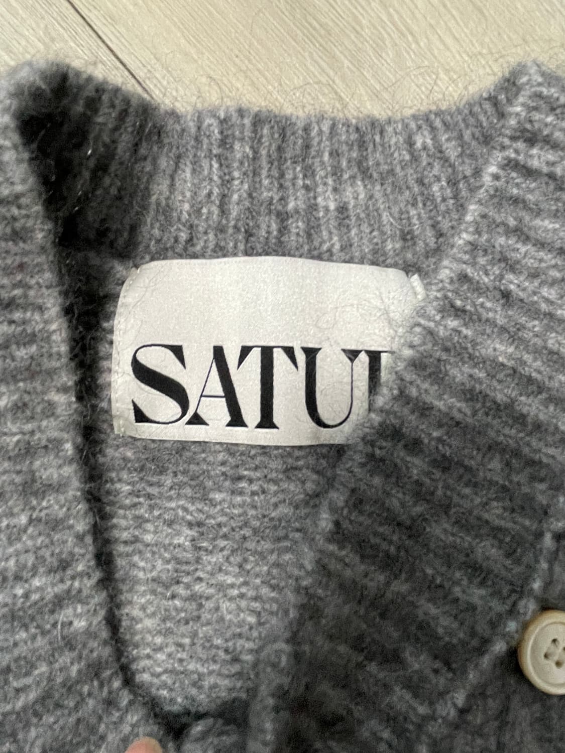 (Satur)세터 모헤어 블렌드 니트 멜란지 그레이 상품이미지4